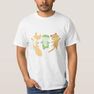 Fox Frog Leopard Animal Lovers Funny Animals T-Shirt