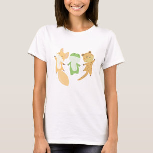 Fox Frog Leopard Animal Lovers Funny Animals T-Shirt
