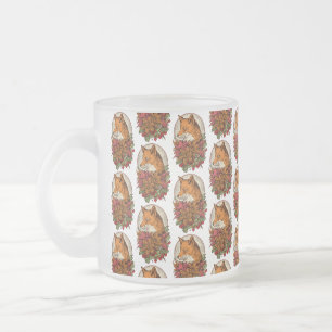 Fox Frosted Glass Coffee Mug