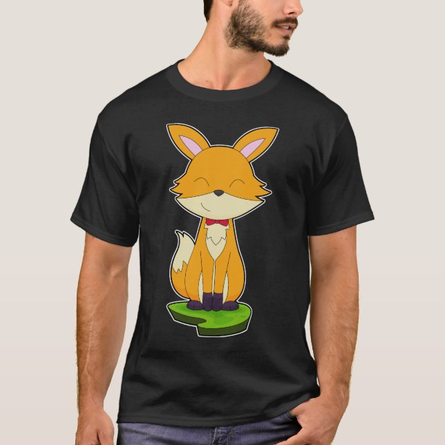 Fox Gentleman Bow tie T-Shirt (Front)