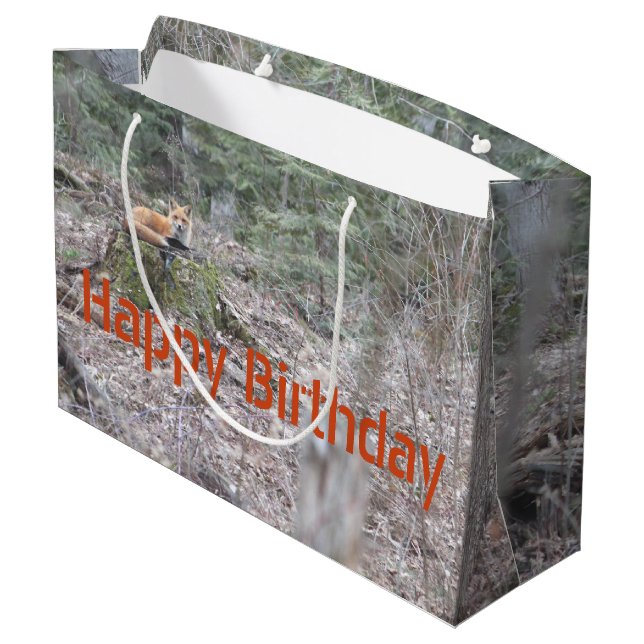 Fox Gift-Bag Large Gift Bag (Back Angled)
