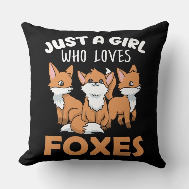 Fox Gifts Women Fox Gifts Girls Fox Lover Fox Cushion (Front)