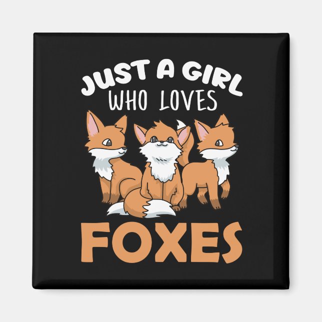 Fox Gifts Women Fox Gifts Girls Fox Lover Fox Magnet (Front)
