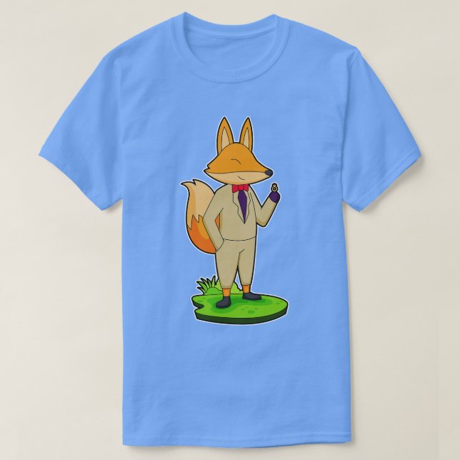 Fox Groom Ring Wedding T-Shirt (Design Front)