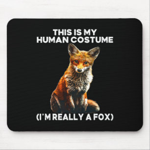 Fox Halloween Costume - This Is My Human Costume I Mouse Mat
