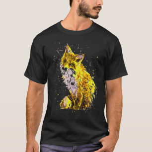 Fox Hand Painted Golden Fox T-Shirt
