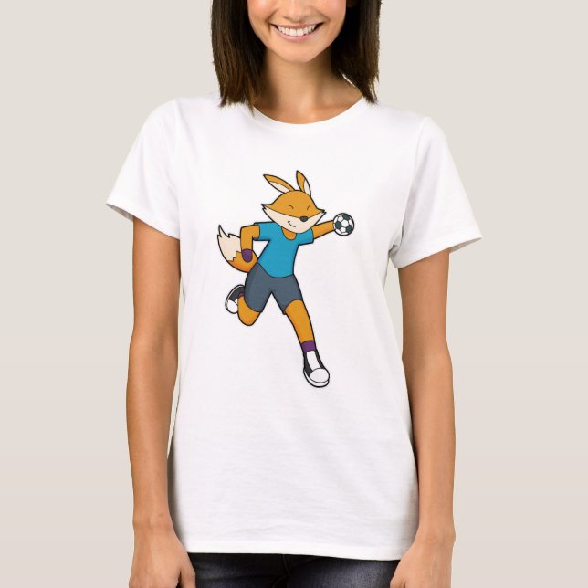 Fox Handball player Handball T-Shirt (Front)