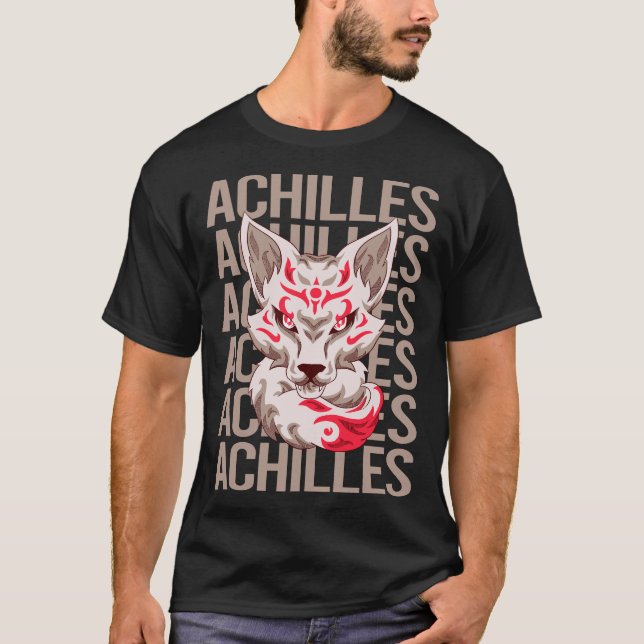 Fox Head - Achilles Name T-Shirt (Front)