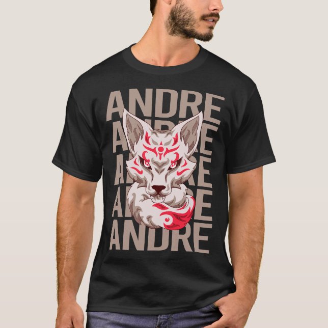 Fox Head - Andre Name T-Shirt (Front)
