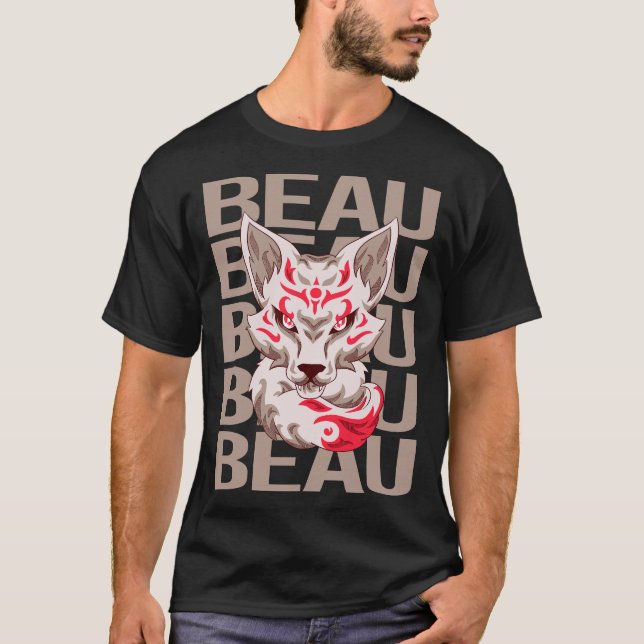 Fox Head - Beau Name T-Shirt (Front)
