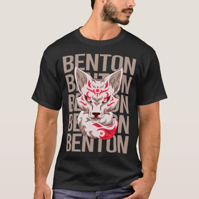 Fox Head - Benton Name T-Shirt (Front)