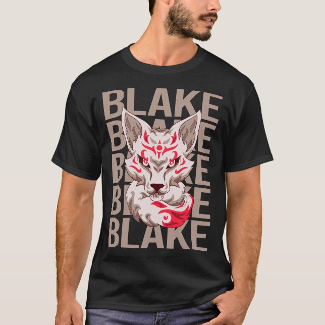 Fox Head - Blake Name T-Shirt (Front)