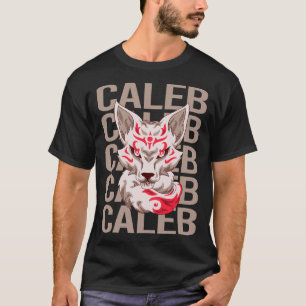 Fox Head - Caleb Name T-Shirt