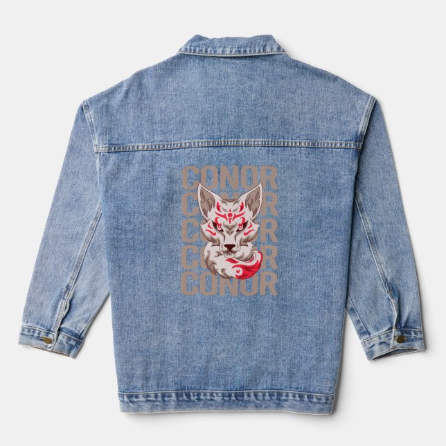 Fox Head - Conor Name  Denim Jacket (Back)