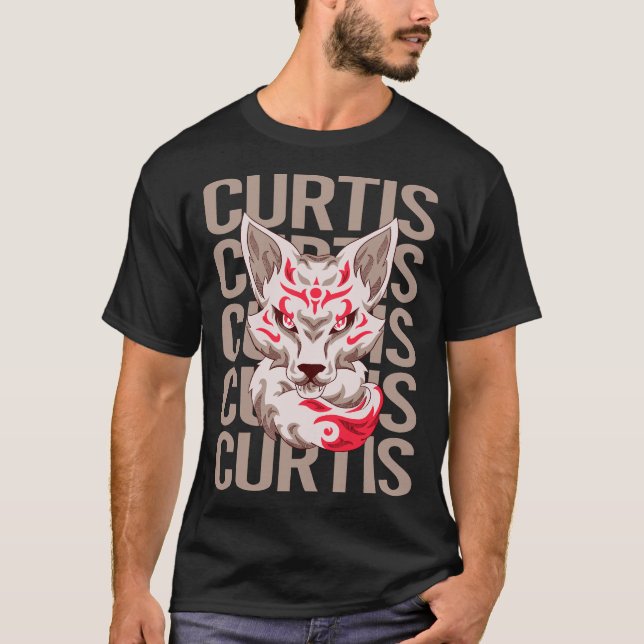 Fox Head - Curtis Name T-Shirt (Front)