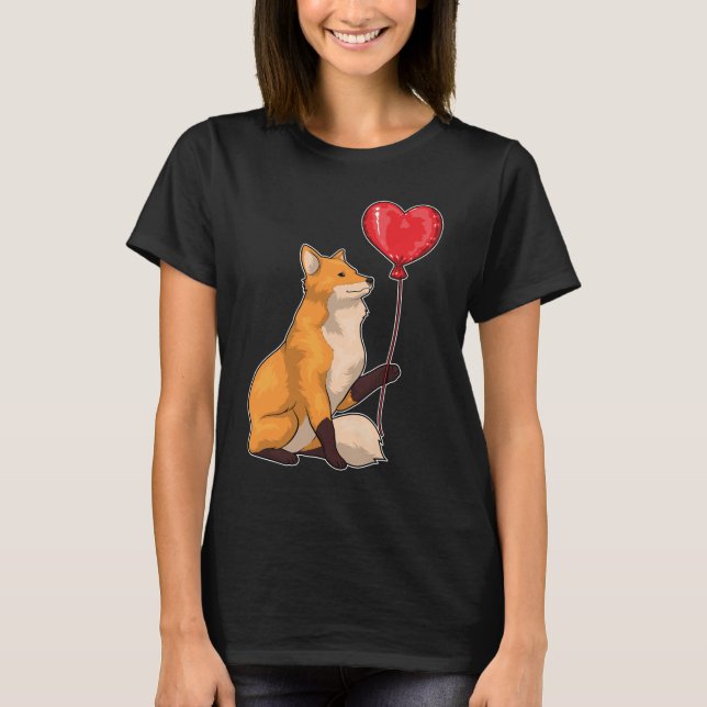 Fox Heart Balloon T-Shirt (Front)