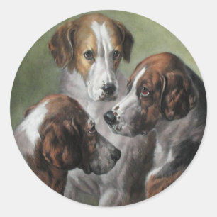 Fox Hounds Classic Round Sticker