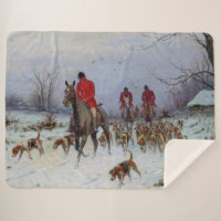Fox Hunt Huntsmen and Hounds Returning Home