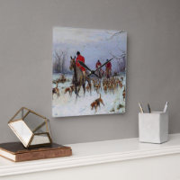 Fox Hunt Huntsmen and Hounds Returning Home
