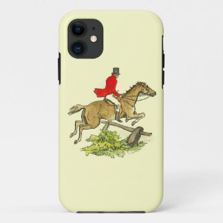 Fox Hunt Jumper Hunter Horse Riding Custom Colour iPhone 11 Case