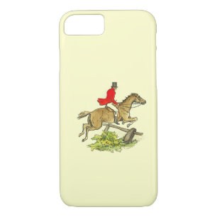 Fox Hunt Jumper Hunter Horse Riding Custom Colour iPhone 8/7 Case