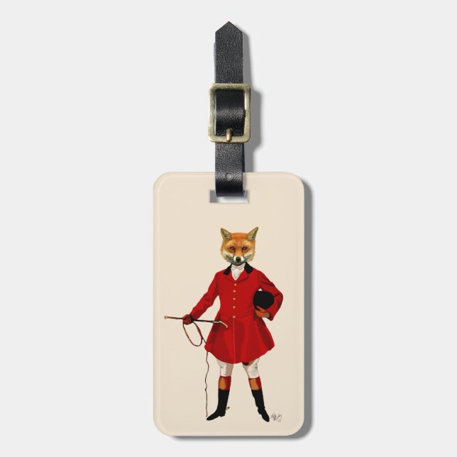 Fox Hunter 2 Full 3 Luggage Tag (Front Vertical)