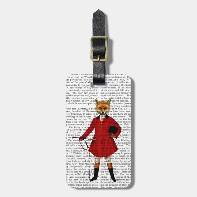 Fox Hunter 2 Full Luggage Tag (Front Vertical)