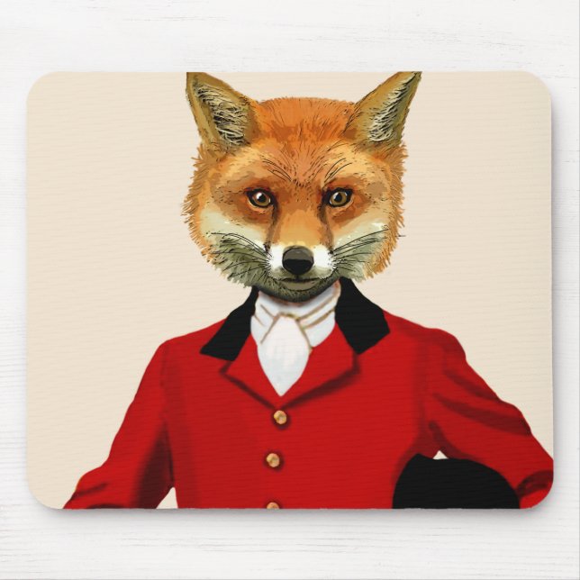 Fox Hunter 2 Portrait 2 Mouse Mat (Front)