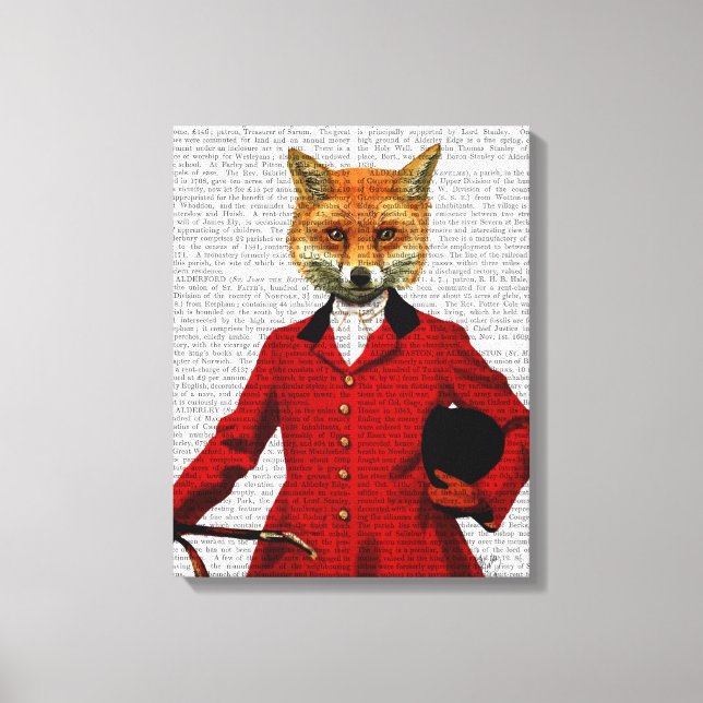 Fox Hunter 2 Portrait Canvas Print (Front)