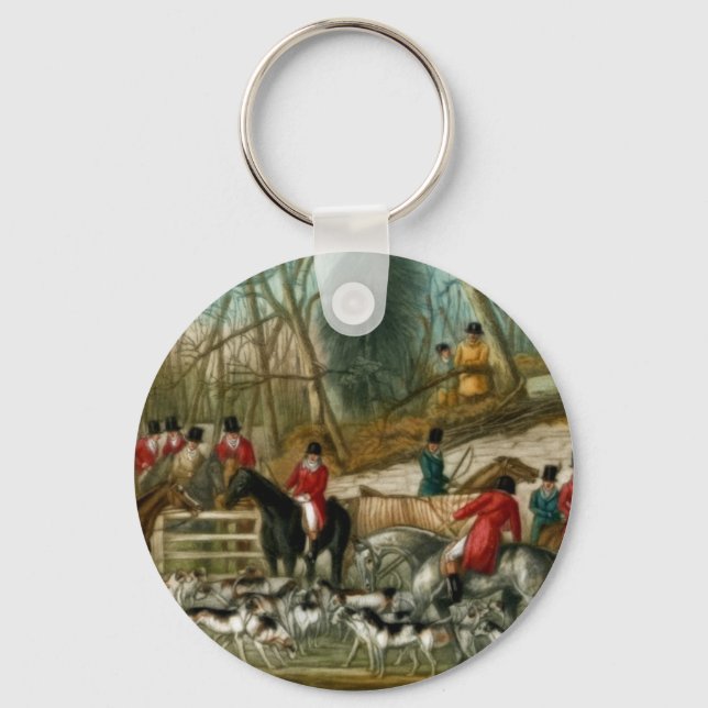 Fox Hunting 1 Key Ring (Front)