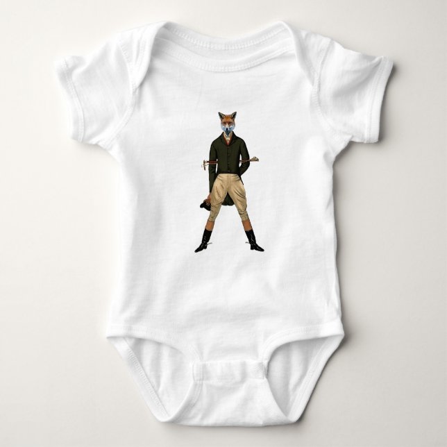 fox Hunting Baby shower Bodysuit (Front)