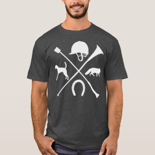 Fox Hunting Foxhound Crop Horn Hound Fox Hunt T-Shirt