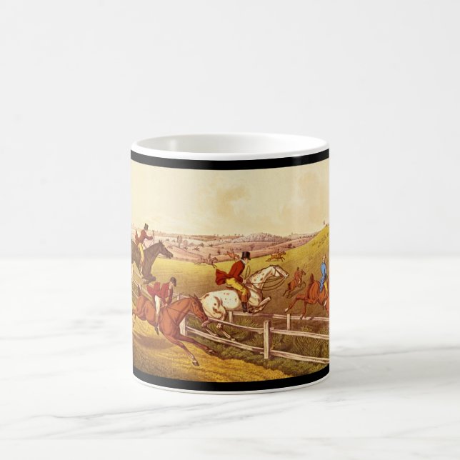 Fox Hunting', Henry Alken_Engravings Coffee Mug (Center)