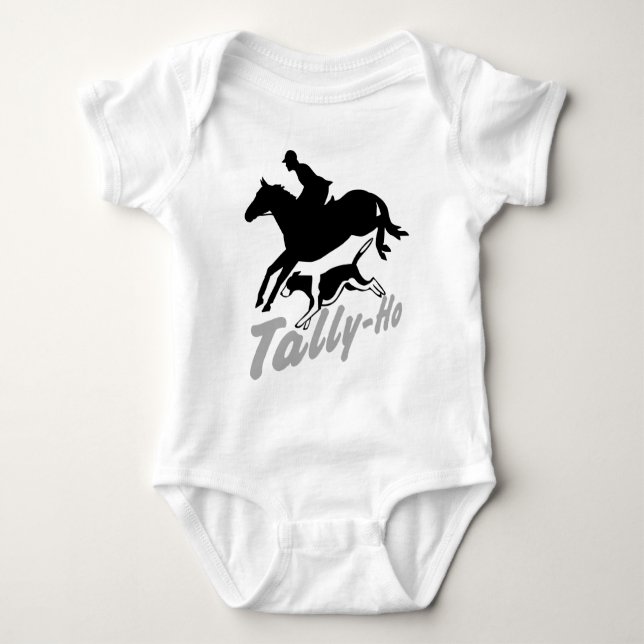 Fox Hunting Tally-Ho Baby Bodysuit (Front)