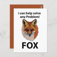 Fox I Can Help Solve Any Problem Funny Fox