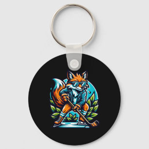 Fox Ice Hockey Cool Style Shades Key Ring