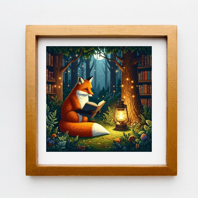 Fox in a Magical Forest Library Poster (Creator Uploaded)
