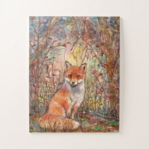Fox in Autumn Woods Jigsaw Puzzle