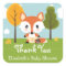 FOX IN DIAPERS BABY SHOWER THANK YOU