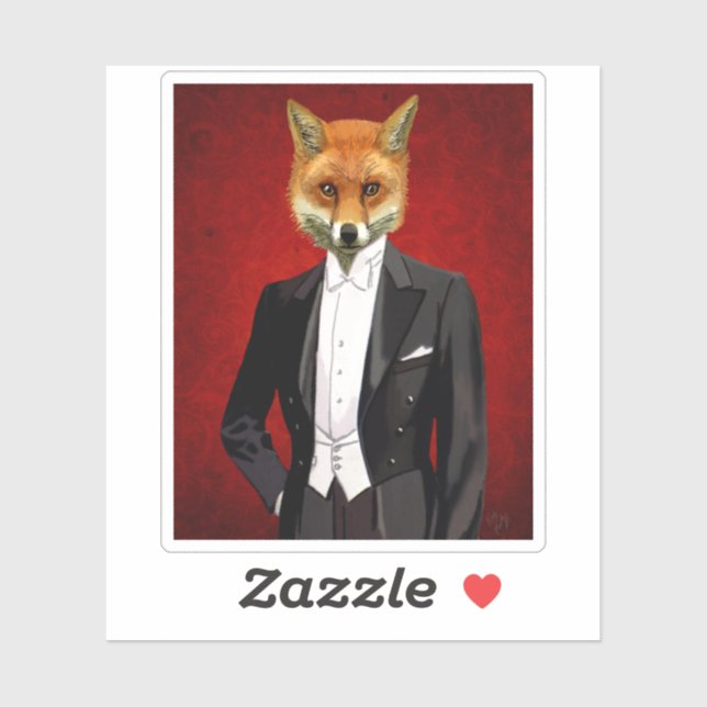 Fox In Evening Suit, Portrait (Sheet)