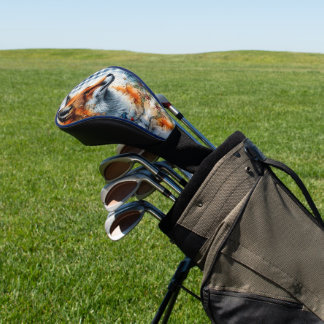 Fox in Gingham Golf Head Cover