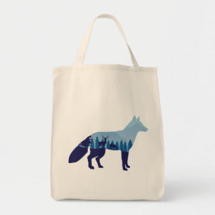 Fox In Mountain Forest Tote Bag