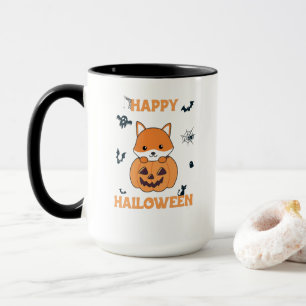 Fox In Pumpkin Sweet Foxes Happy Halloween Mug