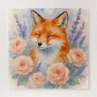 Fox in Roses Jigsaw Puzzle