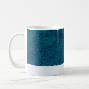Fox in snowfall. Red fox, Vulpes vulpes, jumping i Coffee Mug