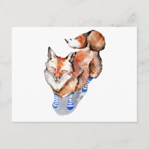 Fox in Socks Postcard