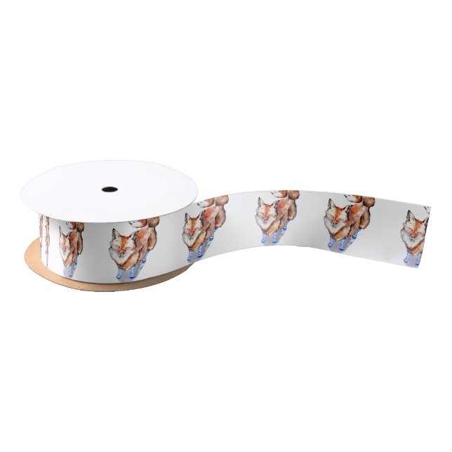 Fox in Socks Satin Ribbon (Spool)
