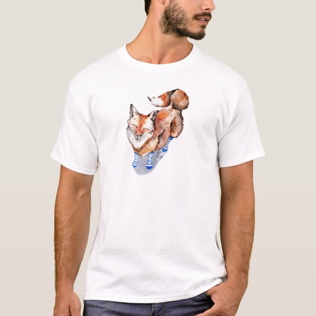 Fox in Socks T-Shirt (Front)