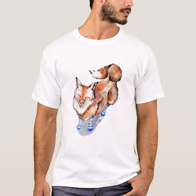 Fox in Socks T-Shirt (Front)