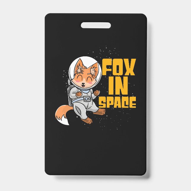 Fox In Space ID Badge (Front)